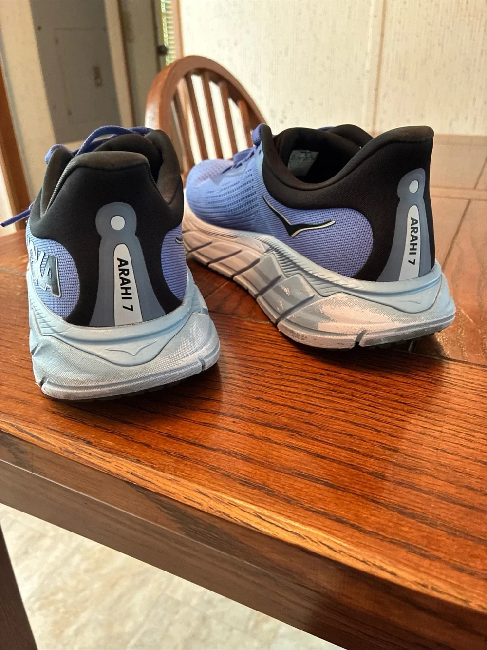 Hoka One One Arahi 7 Shoes Women’s 9B Stellar Blue Cosmos Running Sneakers - Picture 6 of 15